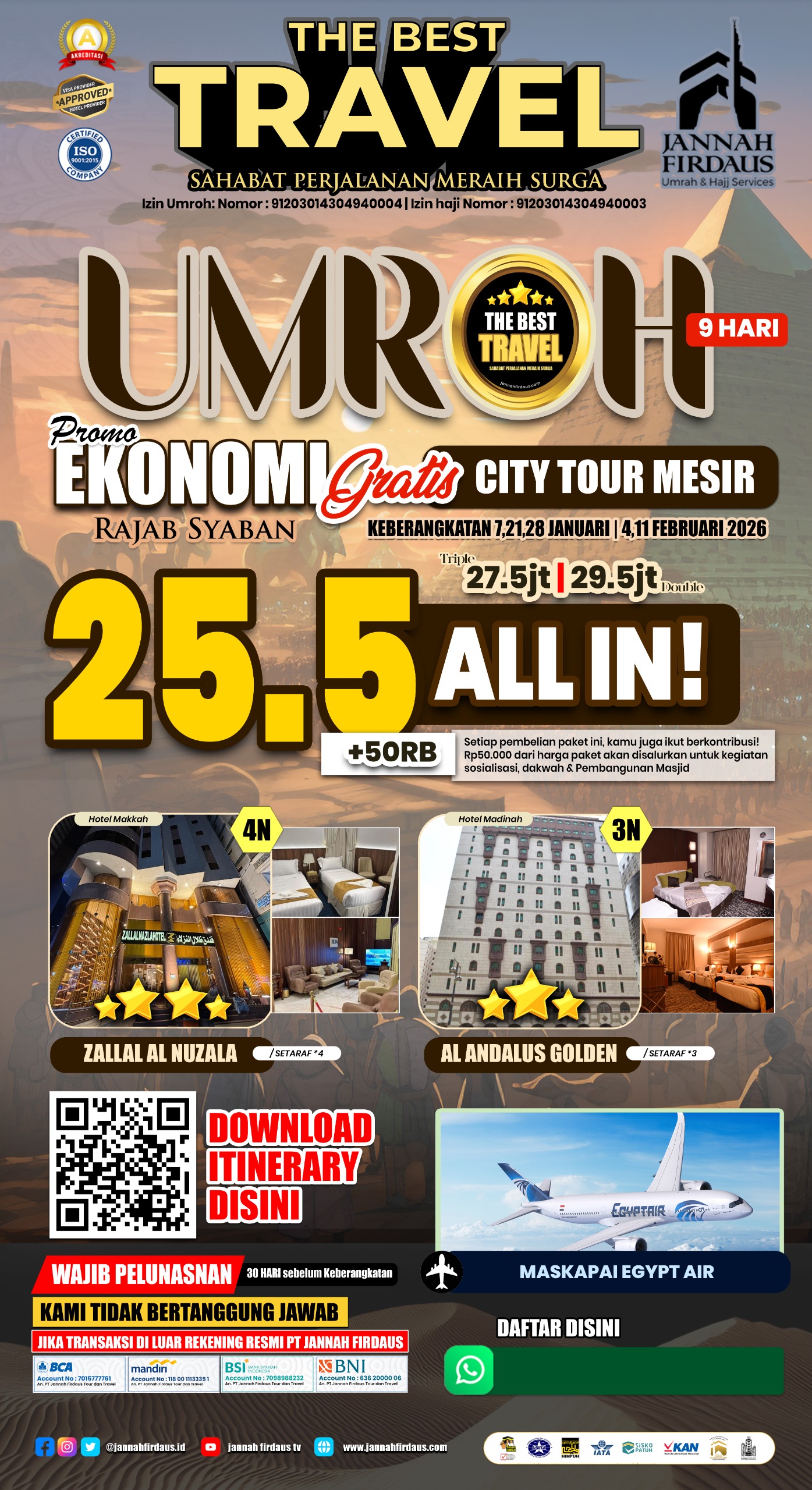 UMROH PLUS MESIR AWAL TAHUN